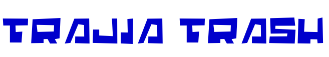 Trajia Trash шрифт